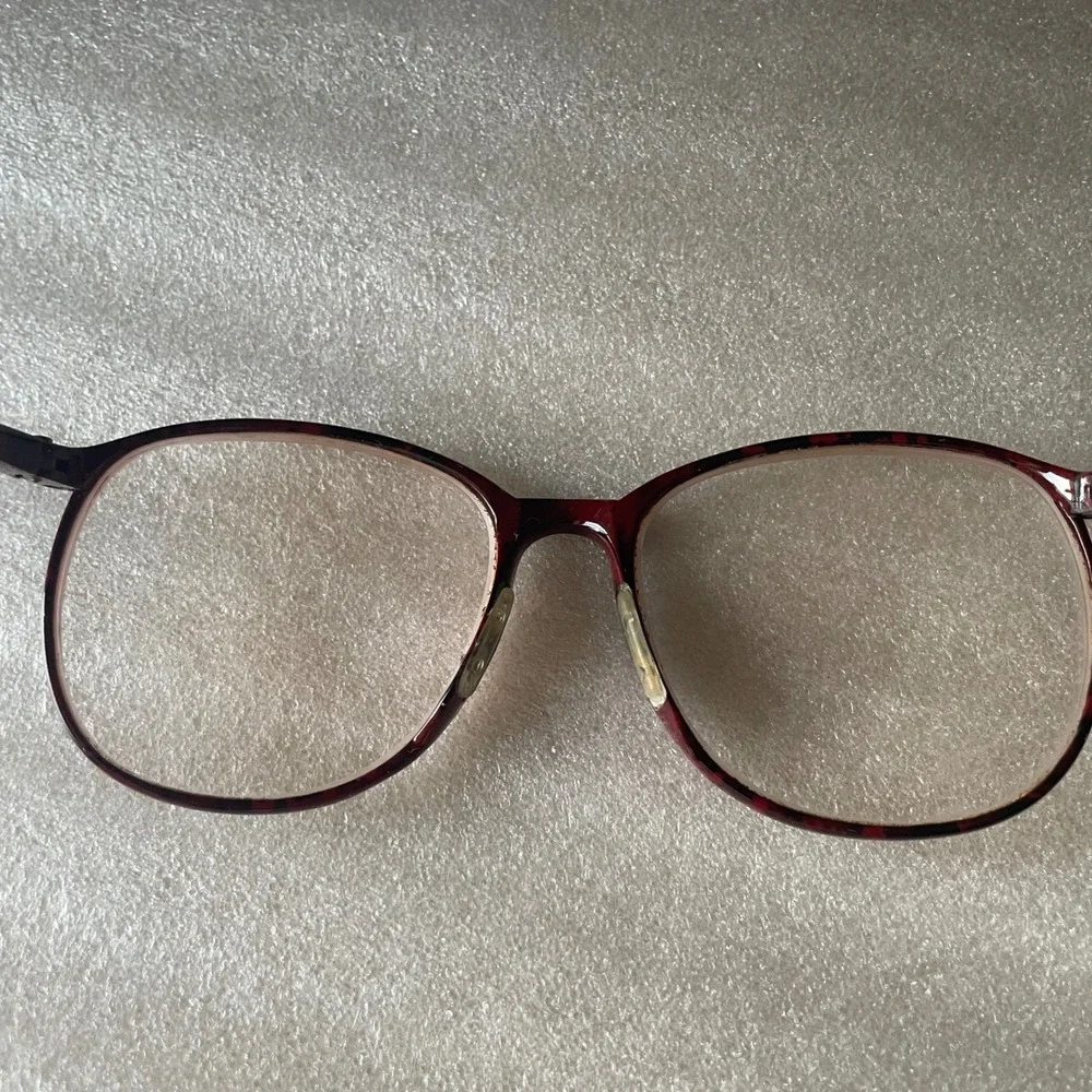 Vtg Liberty Eyeglasses Eye Glasses Frames Retro Frames Only Red Tortoiseshell‎